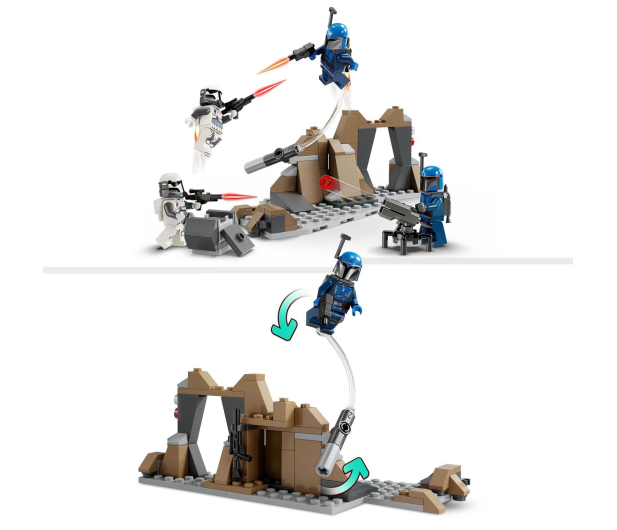 LEGO STAR WARS 75373 Zasadzka na Mandalorze — zestaw bitewny - 1248543 - zdjęcie 3